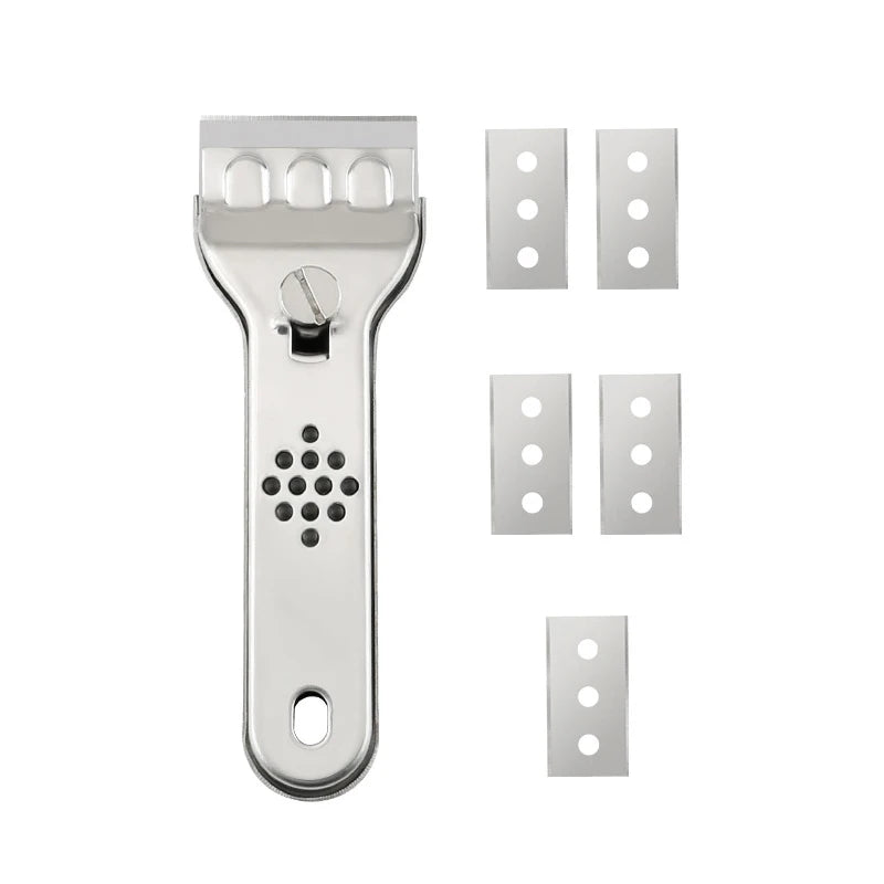 Stainless Steel Cleaning Scraper Blade Glass Kitchen Ceramic Tile Decontamination Scraper Wall Floor Paint Scraper Tool Knife
