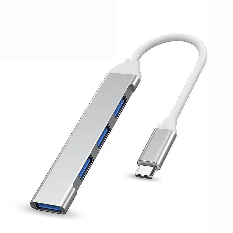467 USB Dock Multi-Function Wire Divider High Speed Transmission One Drag Four Expanders for Mobile Phone Computer