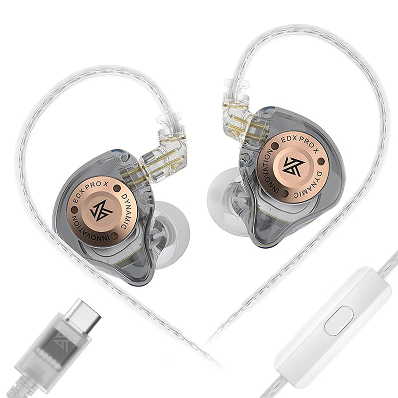 KZ EDX PRO X Dynamic Drive Earphone HIFI Bass Earbud DJ Sport Music Cancelling Headsets