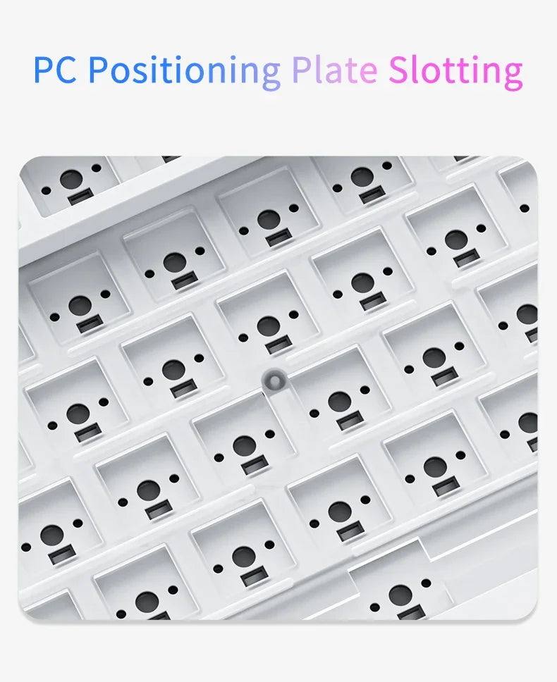 AJAZZ AK820/AK820 Pro Mechanical Gaming Keyboard Tri-Mode Bluetooth 5.1 Wireless Wired Knob Hot Swap Gasket Custom Keyboard