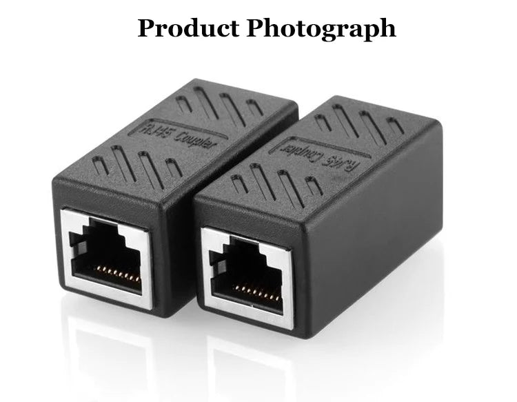 Ethernet Cable Extender, RJ45 Cat 5 Cat 6 Cat6a Coupler, Extender Connector - Ethernet Coupler Female to Female