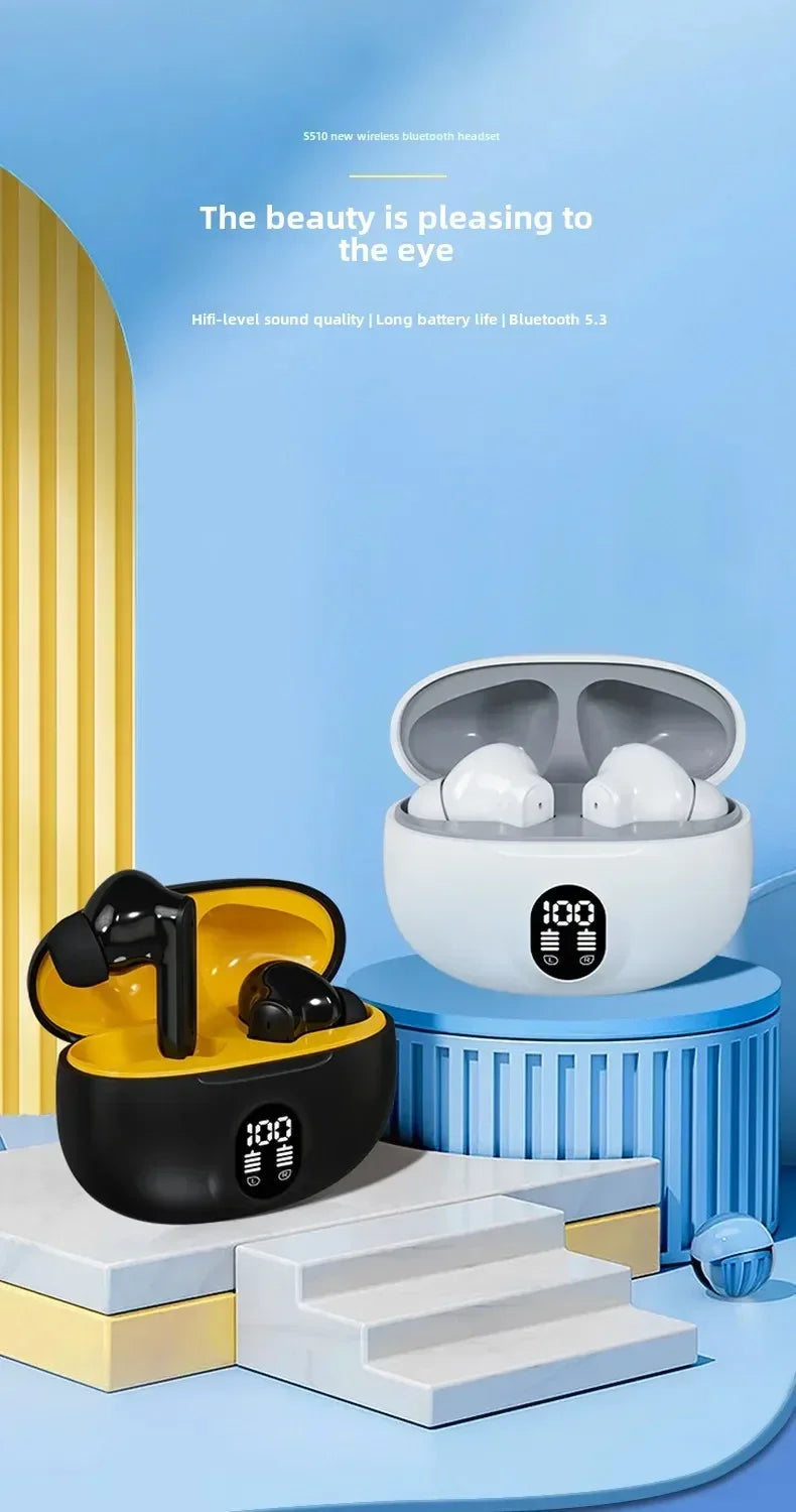 Original 895B TWS Wireless Headphones Game Bluetooth Headphones with Microphone Noise Reduction High Fidelity Bass Earphones