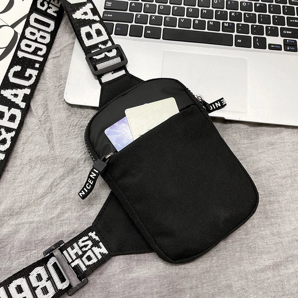 Man's Messenger Bag Men's Shoulder Bag INS Trend Small Backpack Mobile Phone Square Bag Crossbody Bags Organizer Bag