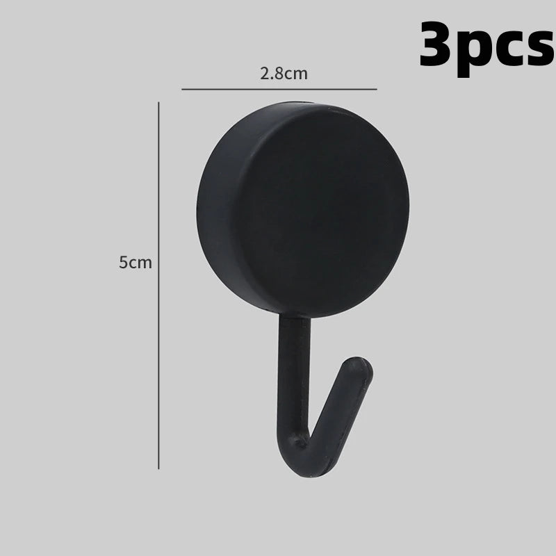 Self Adhesive Wall Hook Strong Without Drilling Coat Bag Bathroom Door Kitchen Towel Hanger Hooks Home Storage Accessories