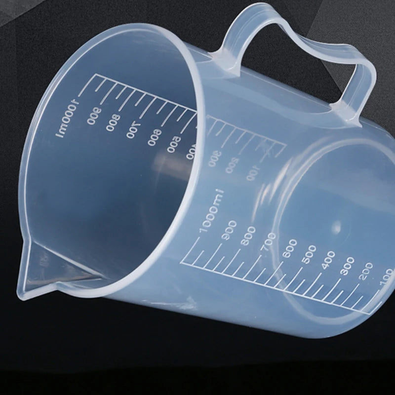 Aleekit Premium Clear Plastic Graduated Measuring Cup Pour Spout Without Handle Kitchen Tool Multifunctional Clear Measuring Cup