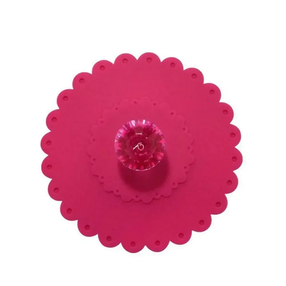 Silicone Anti-dust Cup Seals For Glass Mug Reusable Cup Cover Leakproof Lid Thermal Insulation Kitchen Accessory