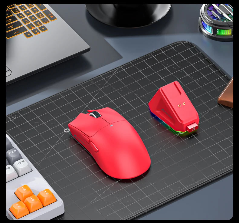 Attack Shark X11 Wireless Mouse,Tri-Mode Connection, PixArt PAW3311, Touch Magnetic Charging Base, Macro Gaming Mouse