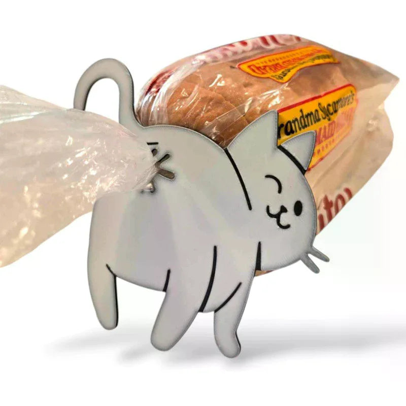 3D Cat Butt Bread Bag Clip Snack Bag Sealing Clip Novelty Kitchen Gadget Food Storage Bag Clip For Cat Lovers