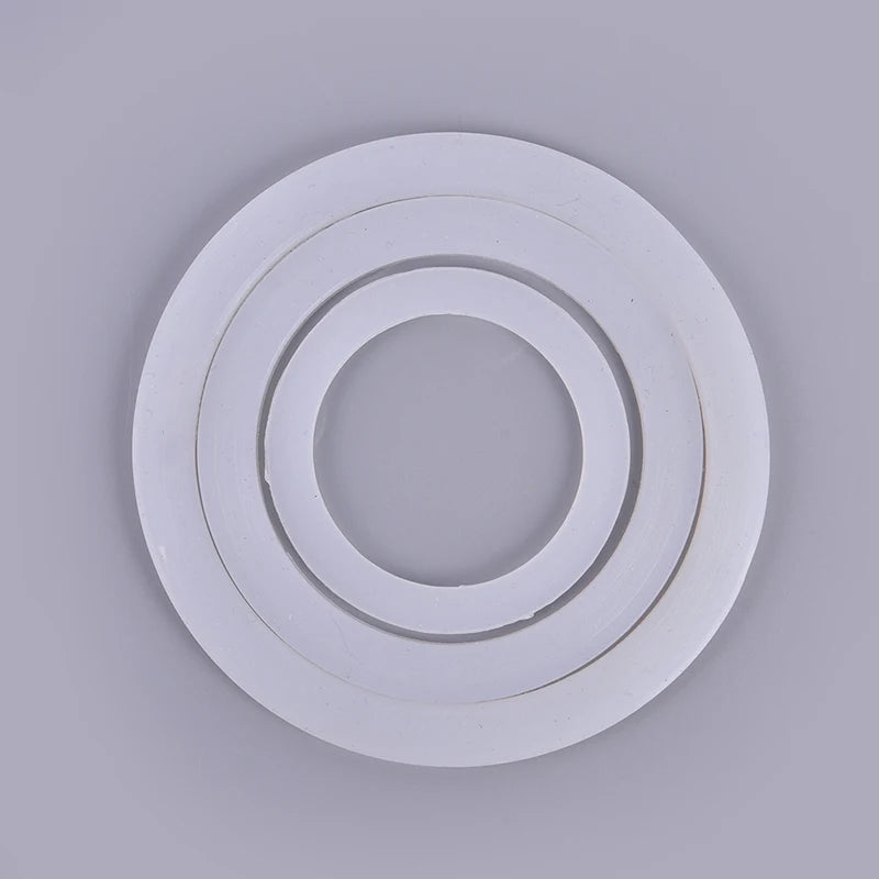 2 Pcs/lot Milky White Silicone Seal Ring Flexible Washer Gasket Ring Kitchen Coffee Parts Makers Accessories