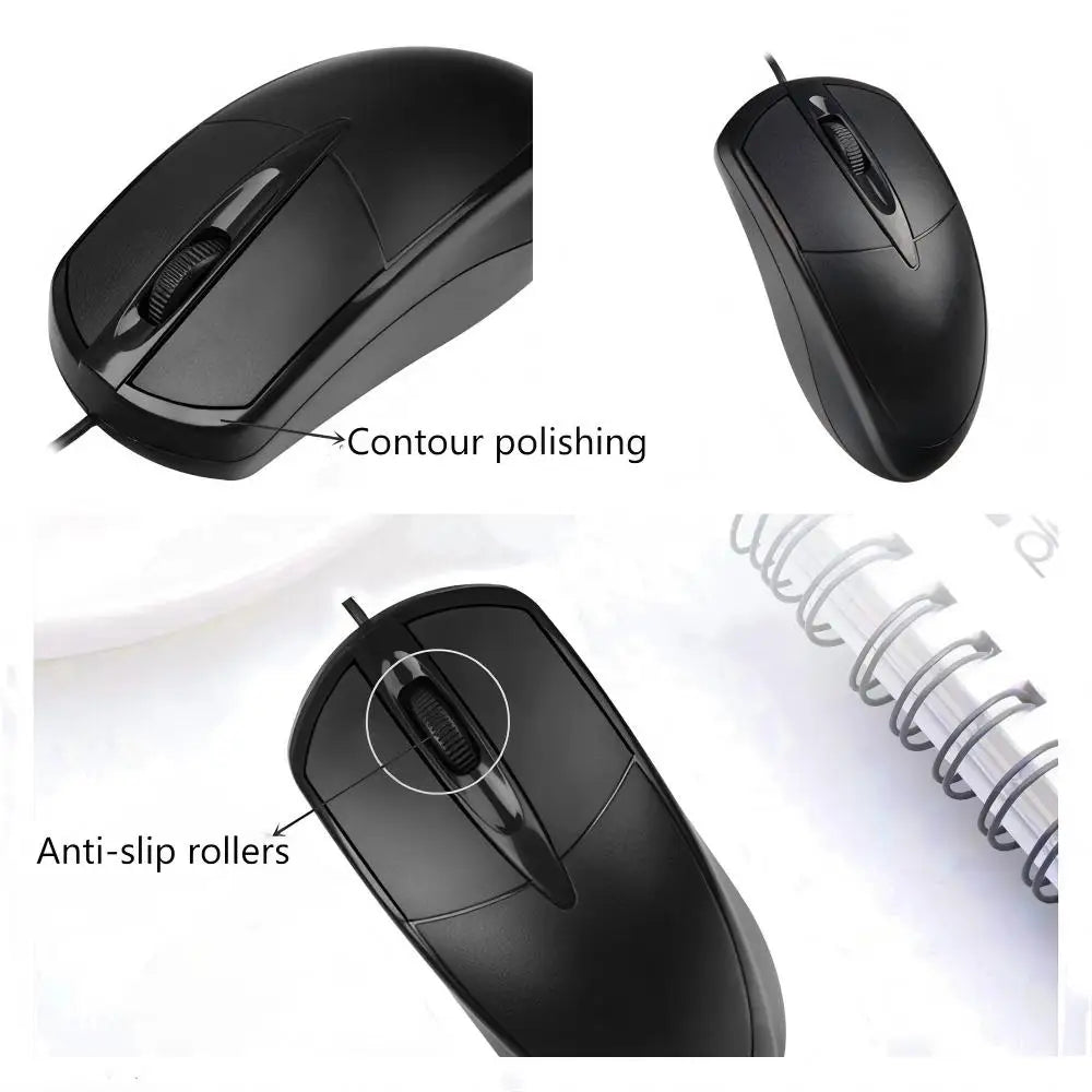 USB Wired Computer Mouse Optical Mouse Gamer PC Laptop Notebook Computer Mouse Mice for Office Home Use