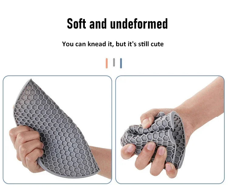 Table mat tool multifunctional kitchen silicone tableware mat, round anti slip coffee cup coaster, pot holder