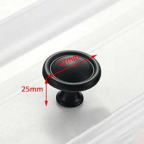 Aluminum Alloy Black Cabinet Handles American Style Solid Kitchen Cupboard Pulls Drawer Knobs Furniture Handle Hardware