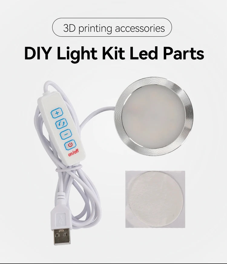 For Bambu Lab Led Lamp Kit 001 Maker Supply Bambulab Light Kit Led Light Parts Diy Model Without 3d Printing Parts