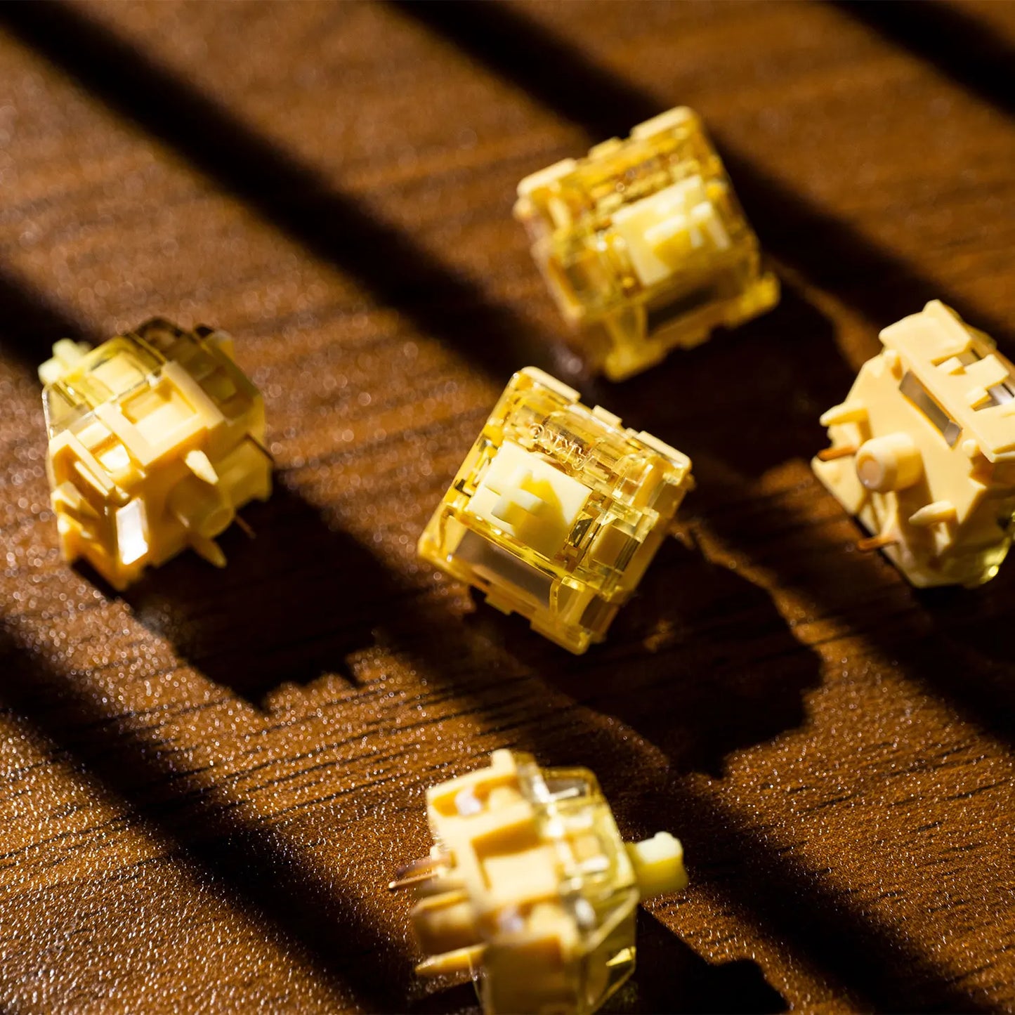 Akko V3/V5 Cream Yellow Pro Switch 5 Pin 50gf Linear With Stable Dustproof Stem For Mx Mechanical Keyboard (45 pcs)