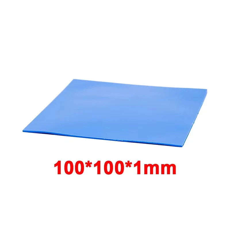 RGEEK 6W/M.K GPU CPU Heat Sink 100mm*100mm Cooling Conductive Silicone Pad Heat Sink Thermal Pad for Computer Desktop Accessory