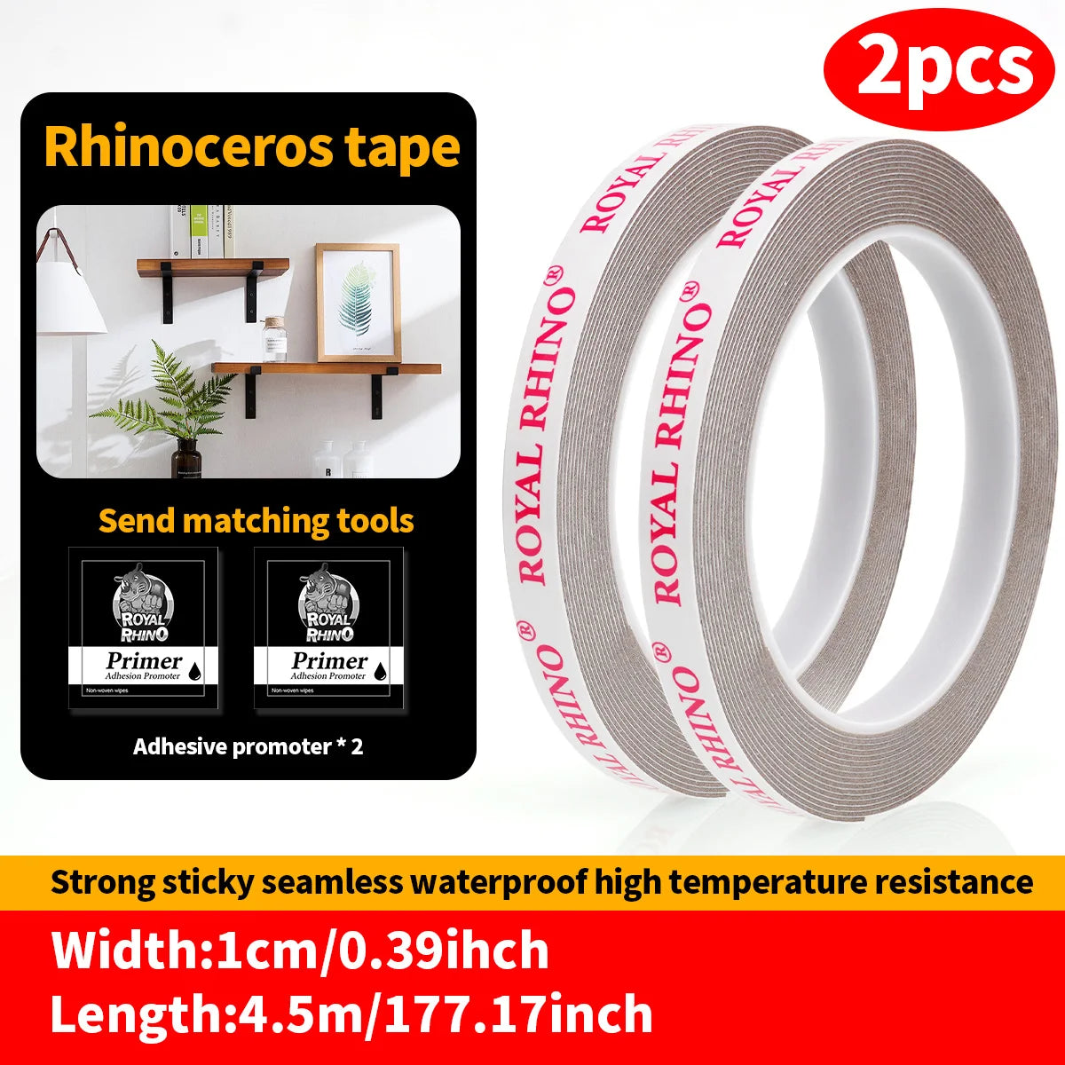 450CM Extra Strong Double Sided Tape Adhesive Car Special Tear Off Without Leaving Traces High Viscosity Mounting Fixing Sticky