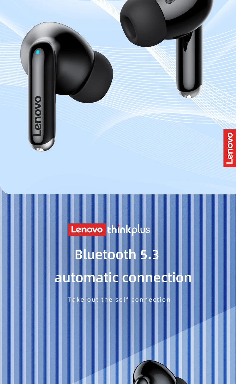 Lenovo Thinkplus XT88 in Ear Bluetooth Earphones with Dual Microphones, Stereo Noise Reduction, Bass HIFI Touch Earbuds