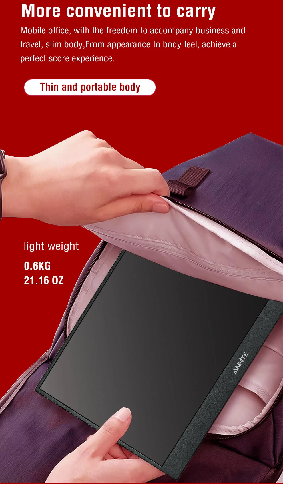 14 Inch Portable Touch Monitor Non-touch Optional 16:10 400cd/m2 Gaming Computer Expand Display For XBox PS4/5 Switch Loptop