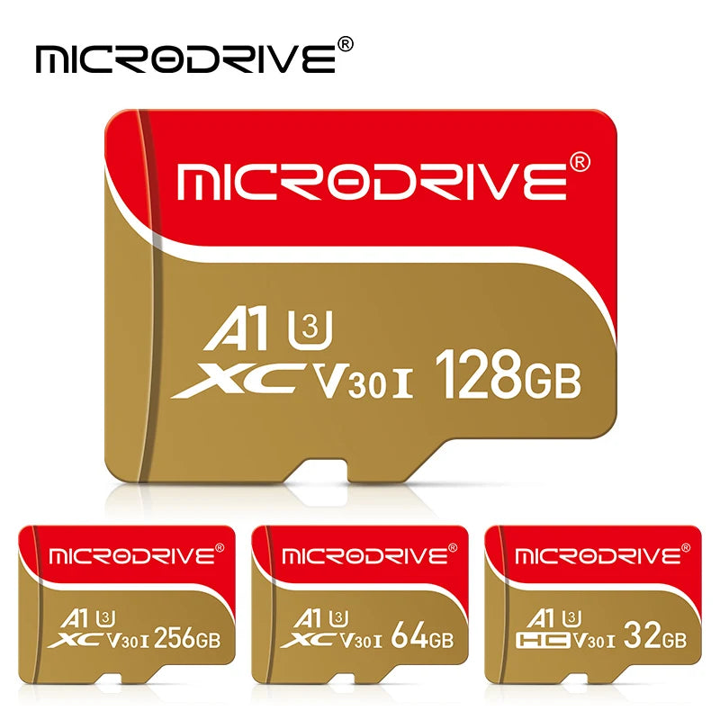 Class 10 Micro Memory Card, Mini SD Flash Card, TF Card, 128GB, 64GB, 32GB, 16GB, 256GB, For Smartphone PC