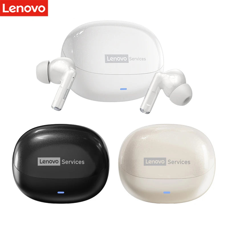  Lenovo LE257 TWS Wireless Bluetooth 6.0 Headphones HiFi Sound ENC Call Noise Reduction Earphone Gaming Sports Headset With Mic