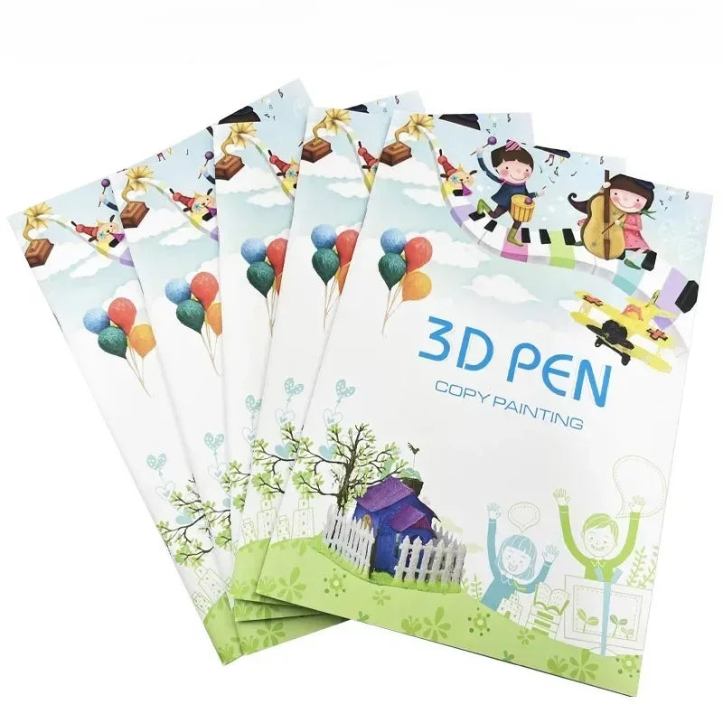 Patterns for 3D Pens: Painting book, Graphic Templates & Painting Tutorials  with Double-Sided Printing and PVC Transparent Plat