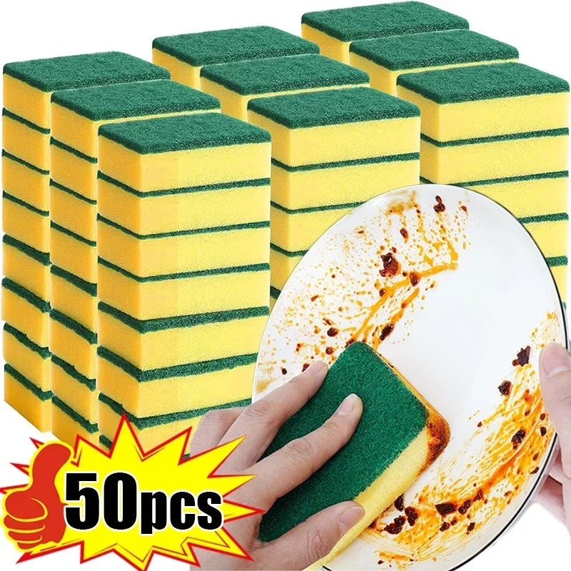 Highly Absorbent Cleaning Sponges Dish washing Magic Clean Pot Rust Stain Sponge Brush Kitchen Grease Cleaner Household Tools