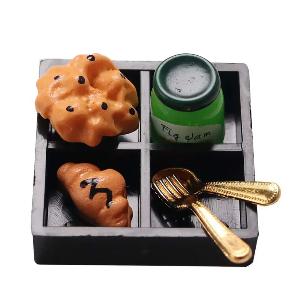 Gift Scene Model Playing House Kitchen Dollhouse Bento Miniature Snack Drink Doll Accessories Simulation Food Toy