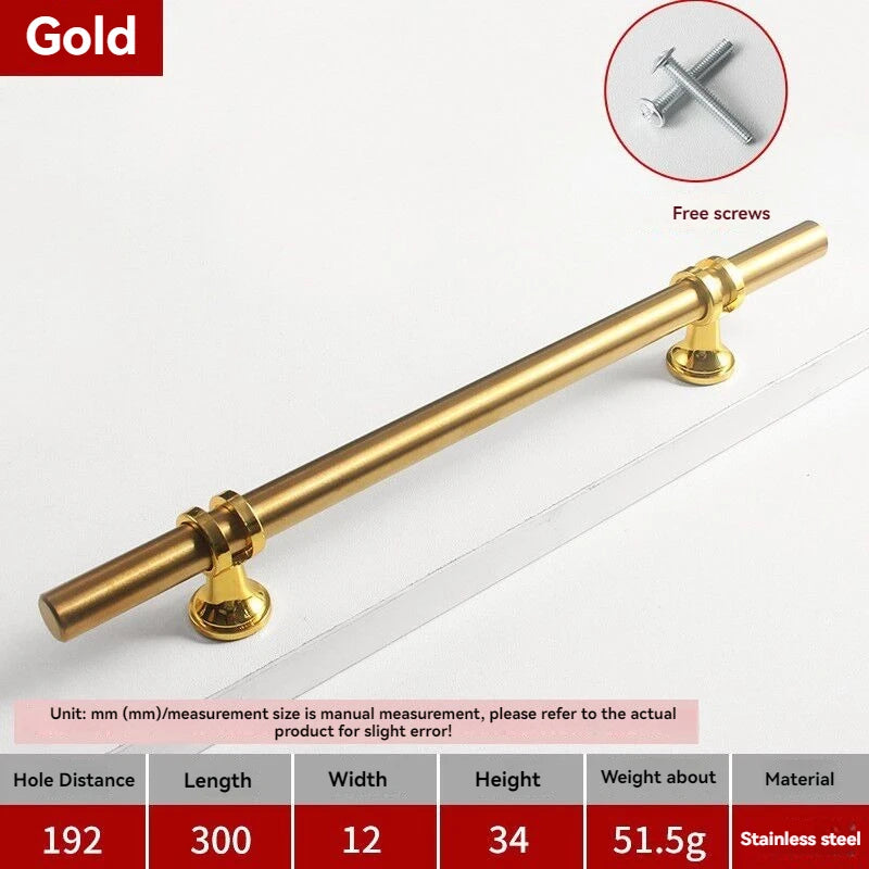 Handles Drawer Cabinet Furniture Kitchen Handles for Cabinet Knob Door Drawer Furniture Kitchen Knob Modern Simple Golden Silver