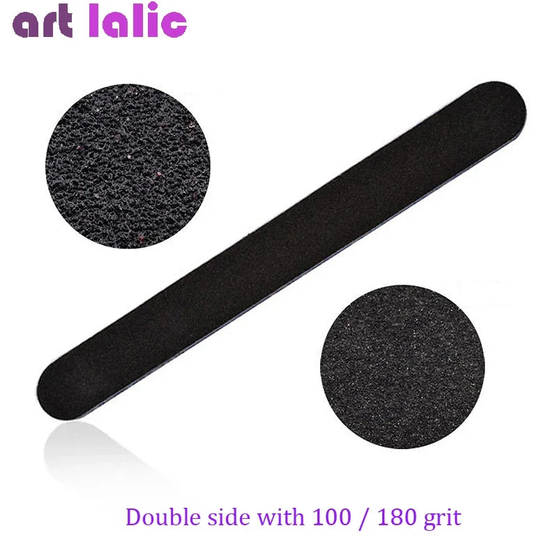 5Pcs Emery Board Nail Files, Straight Sandpaper Files for Nail Art DIY Manicure