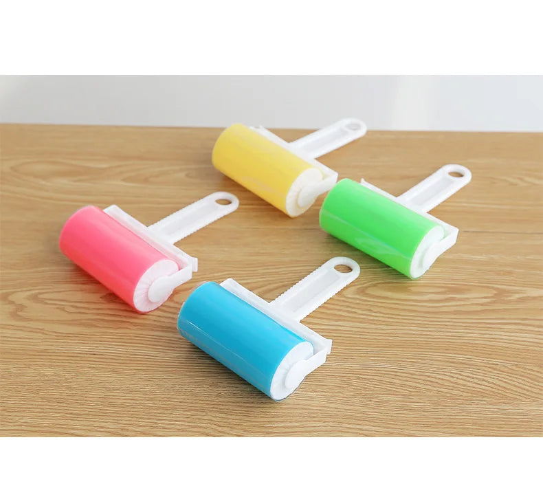 Washable Clothes Hair Sticky Roller Reusable Portable Home Clean Pet Hair Remover Sticky Roller Carpet Bed Sofa Dust Collector