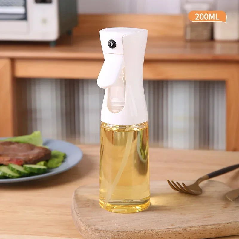 Household Use Oil Bottle Kitchen Home Outdoor Portable Spice Shaker Foggy Air Fryer Oil Kettle Things Spray Tools Gadgets Dining