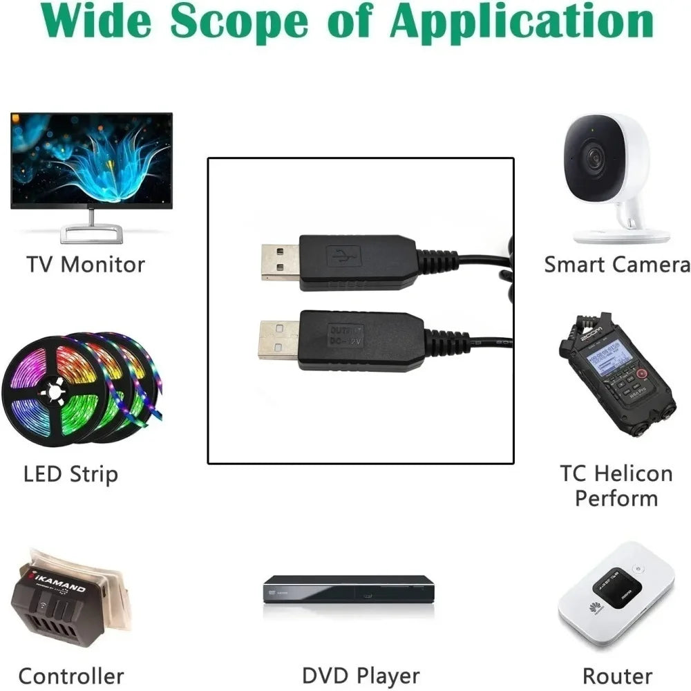 USB power boost line DC 5V to DC 9V / 12V Step UP Module USB Converter Adapter Cable 2.1x5.5mm Plug