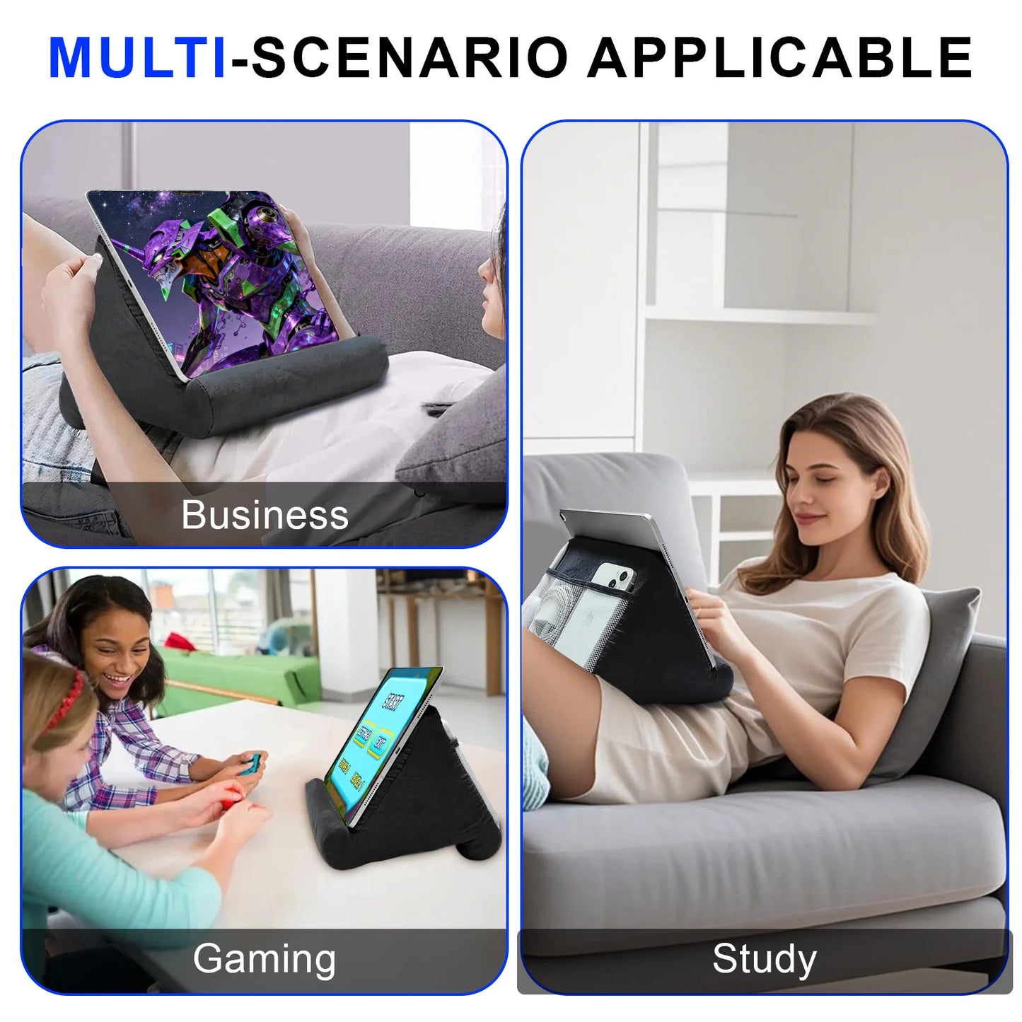 Sponge Pillow Tablet Stand Holder Pillow Pad Ultra Multi-Angle Soft Tablet Stand for Samsung Xiaomi Tablet Holder Reading Stand