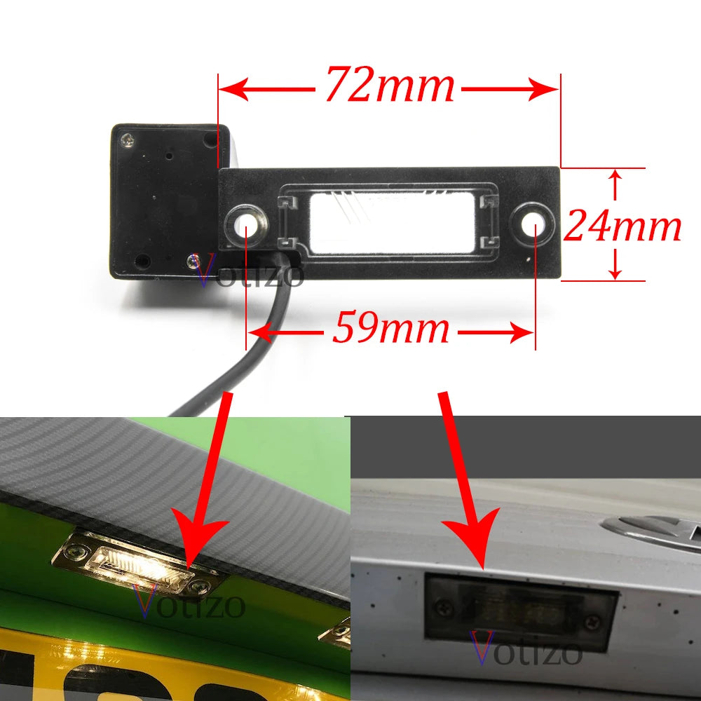 CCD HD AHD Fisheye Rear View Camera For Volkswagen Golf Plus 2005 2006 2007 2008 Before Facelift Car Reverse Parking Monitor