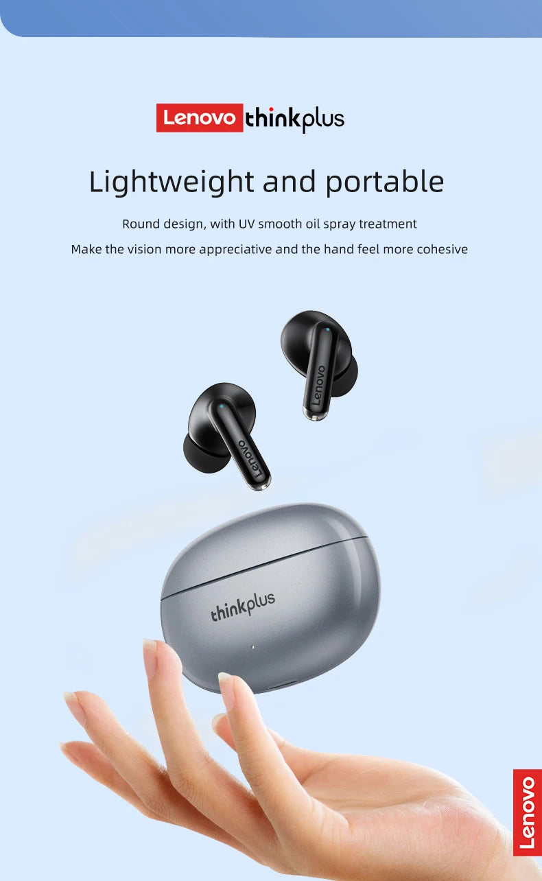 Lenovo Thinkplus XT88 in Ear Bluetooth Earphones with Dual Microphones, Stereo Noise Reduction, Bass HIFI Touch Earbuds