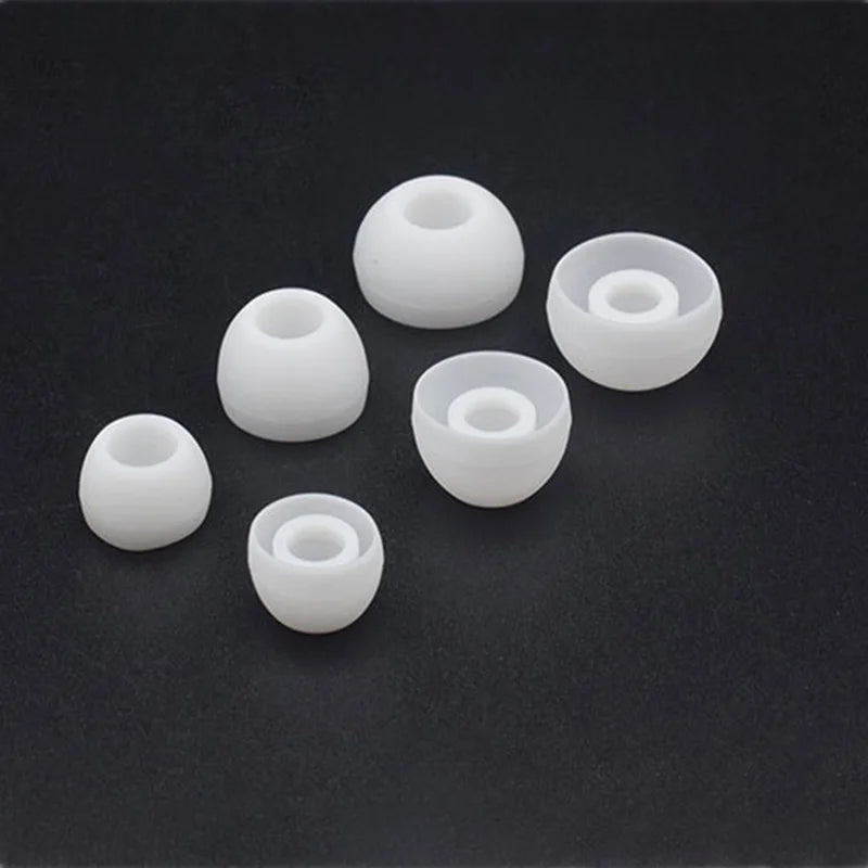 6 Pairs(S/M/L)Soft Silicone Replacement Eartips Earbuds Cushions Ear Pads Covers for In-Ear Headphones Earphones Accessories