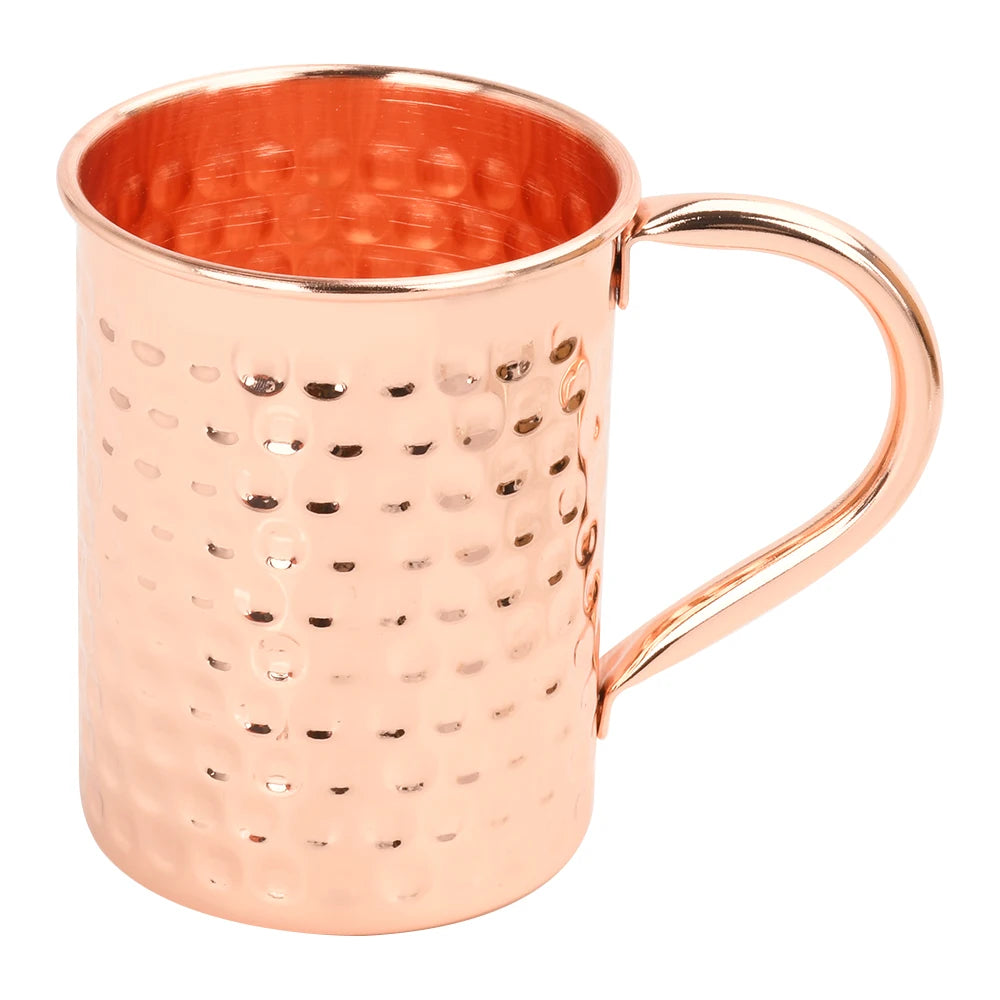Copper Moscow Mule Mug Durable Coppery Beer Mugs Coffee Mug Milk Cup Pure Copper Bar Cup Drinkware Kitchen Supply