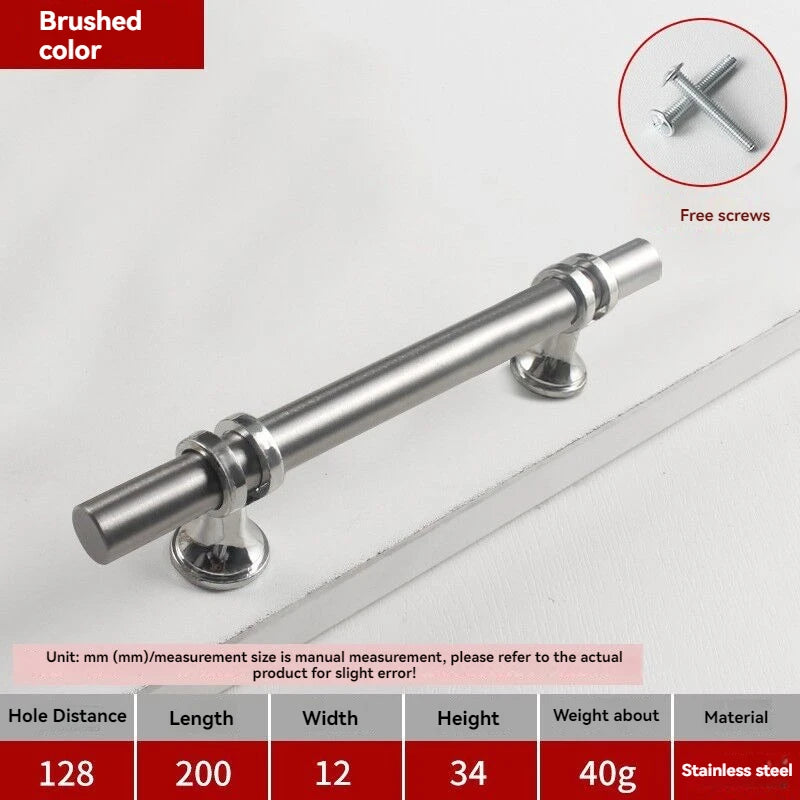 Handles Drawer Cabinet Furniture Kitchen Handles for Cabinet Knob Door Drawer Furniture Kitchen Knob Modern Simple Golden Silver