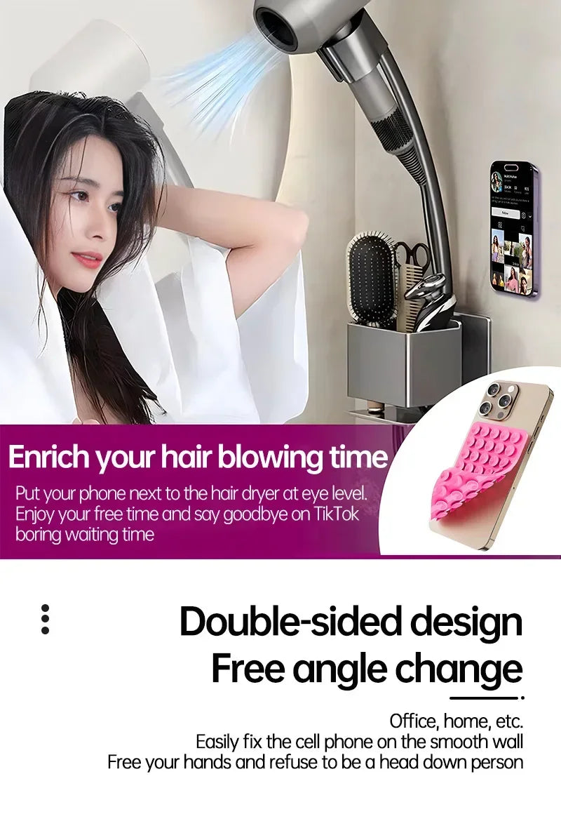 Silicone Suction Cup Phone Holde Multifunctional Fixed Anti-slip Mobile Fixture Double Sided Detachable Phone Rubber Sucker Pad