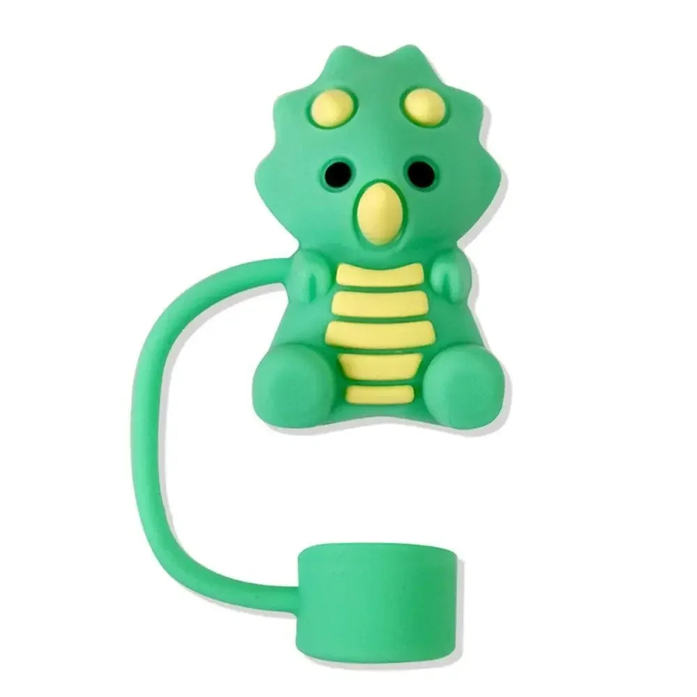 1PC Silicone Straw Plug Splash Proof Drinking Dust Cap Dust-proof Straw Tips Cover Cup Accessory Kitchen Tool Creative Reusable