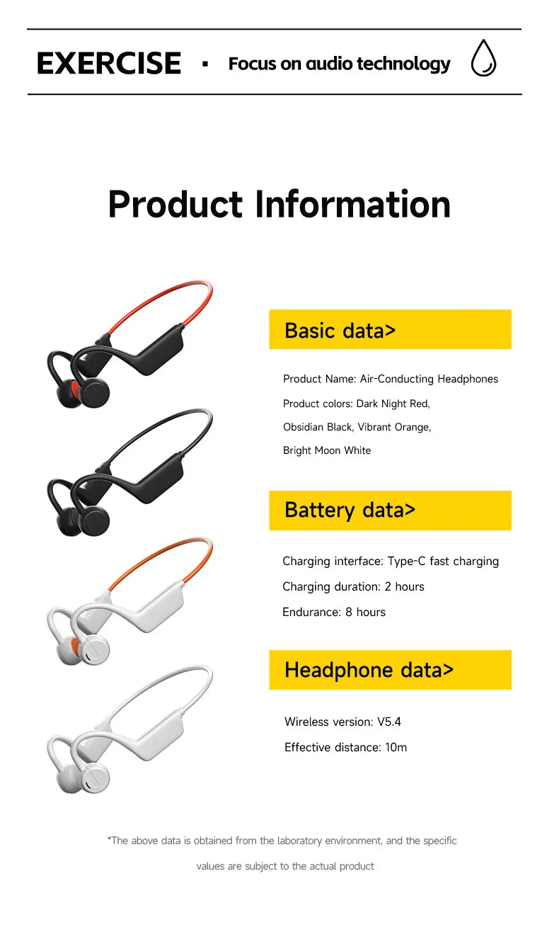 Lenovo Bone Conduction Headset Bluetooth 5.4 With Mic Waterproof Exercise Fitness Wireless Swimming Sports Headphone New 2026