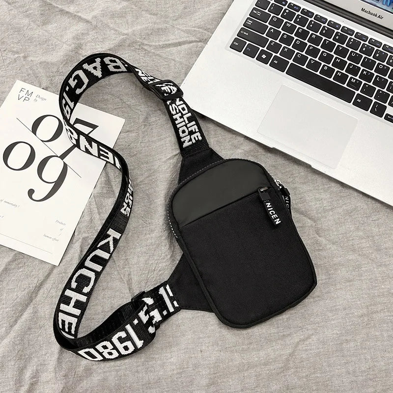 Man's Messenger Bag Men's Shoulder Bag INS Trend Small Backpack Mobile Phone Square Bag Crossbody Bags Organizer Bag