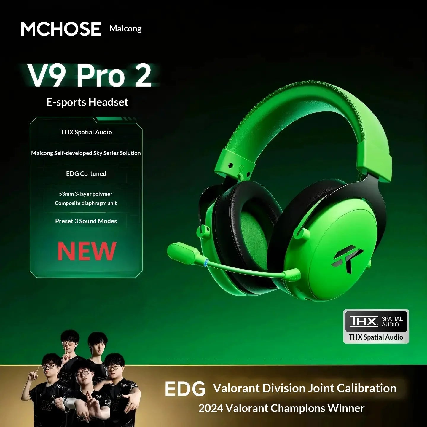 MCHOSE V9 Pro Headset with Microphone Three Mode Bluetooth Wireless Computer PC Gamer Headphones Accessories V9 Pro MCHOSE