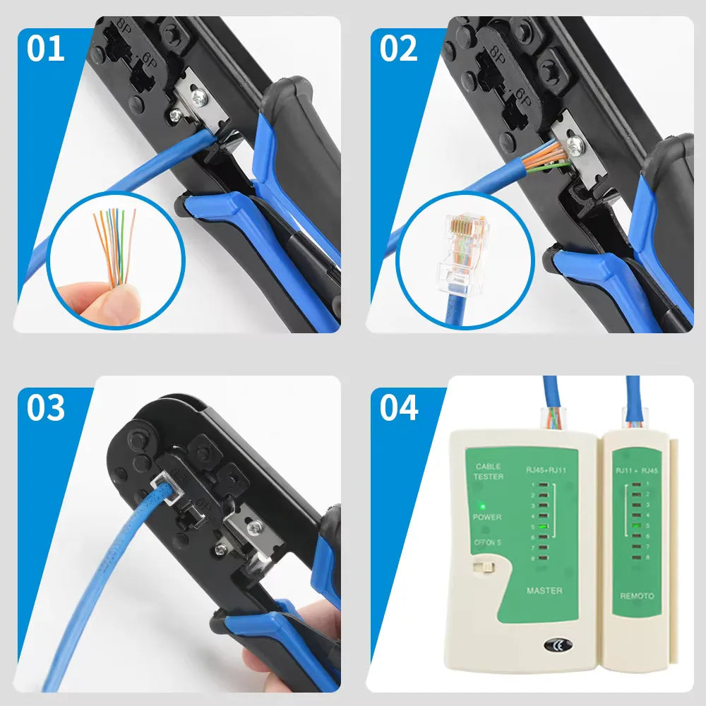 50/100pcs Pass Through RJ45 Cat6/Cat5e Connectors Crystal End 8P8C Crimp UTP Standard Ethernet Network Modular Plug