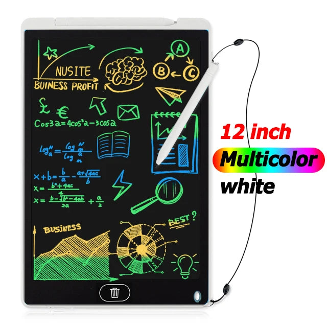 12 Inch Digital Drawing Tablet with LCD Screen Electronic Handwriting Pad for Learning And Creativity Writing Board