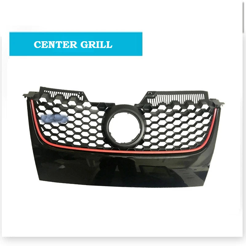For  VW MK5 2006 2007 2008 2009 Jetta GLI GTI Front Bumper Grille Honeycomb Style Grille Set of 4 Center Grill BodyKits Autopart