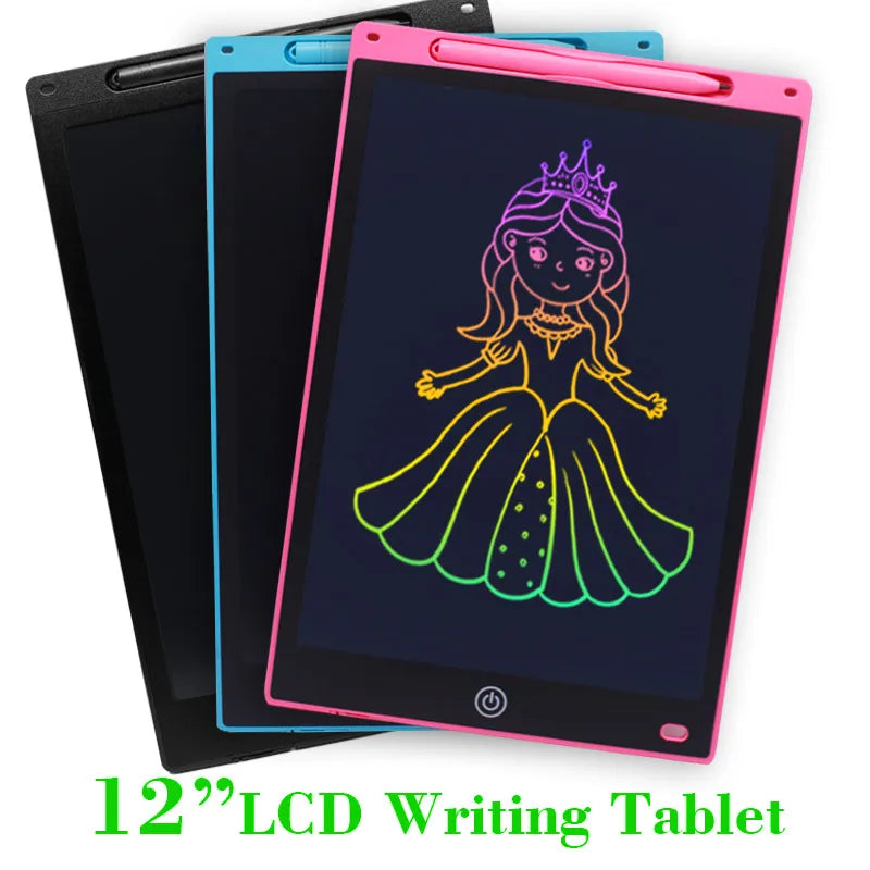 12 Inch Digital Drawing Tablet with LCD Screen Electronic Handwriting Pad for Learning And Creativity Writing Board