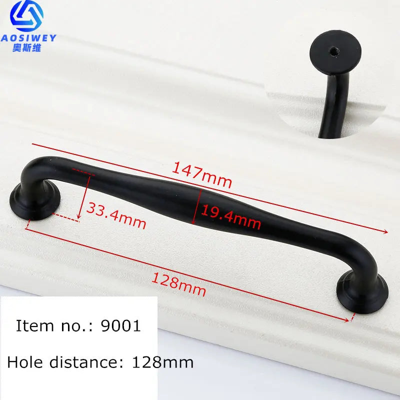 Black Handles for Furniture Cabinet Knobs and Handles Kitchen Handles Drawer Knobs Cabinet Pulls Cupboard Handles Knobs
