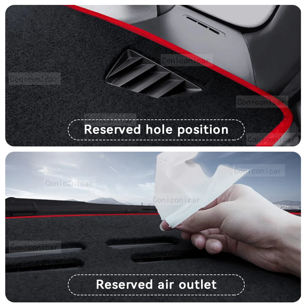 For FAW BESTUNE T77 PRO 2023 2024 Car Dashboard Cover Mat Non-slip Sun Shade Cushion Protective DashMat Pad Interior Accessories