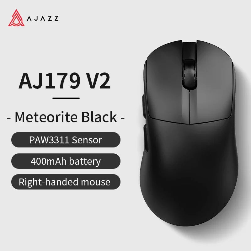 AJAZZ Wireless Gaming Mouse 3 Model With Magnetic Attraction Charging Base PAW3311 Sensor 12000 DPI For PC Laptop AJ179 V2/MAX